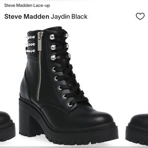 Steve Madden Jaydin Combat Boots Sz 10 *NEW CONDITION*